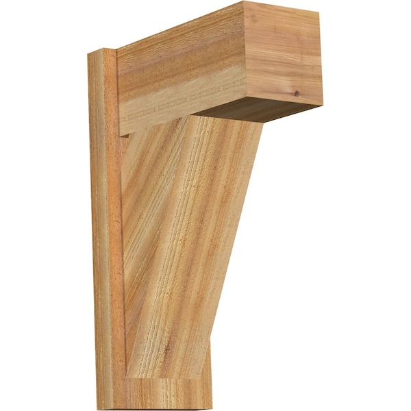 Ekena Millwork Traditional Block Rough Sawn Outlooker, Western Red Cedar, 8"W x 16"D x 24"H OUT08X16X24TRA05RWR - main